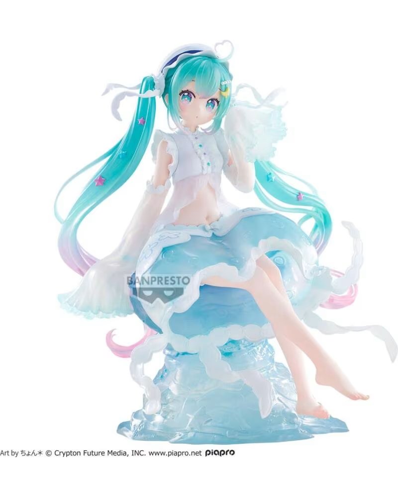 BANPRESTO Figura hatsune miku evolve clearluxe jellyfish 20cm