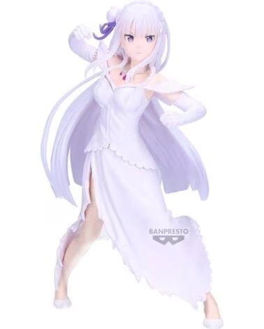 BANPRESTO Figura re zero starting life in another world espresto excite motions emilia 22cm
