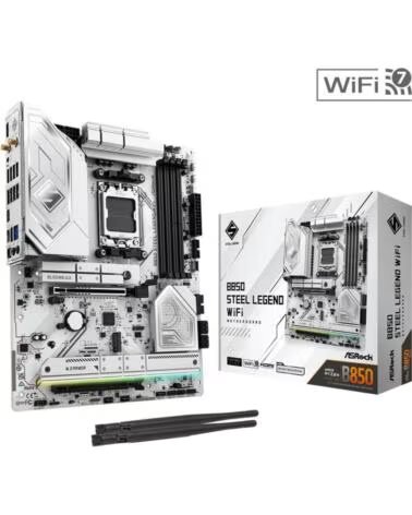 ASROCK Placa base b850 steel legend wifi am5 atx - 4x ddr5