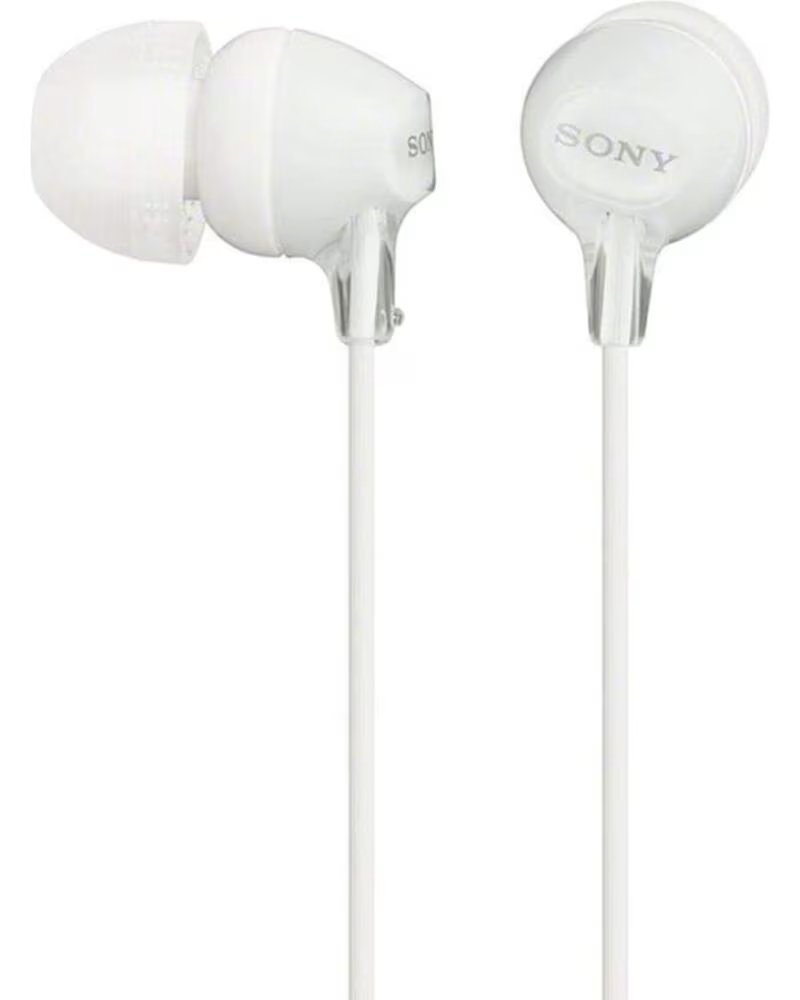 SONY Auriculares Intrauditivos MDREX15LPW- Jack 3 5- Blancos