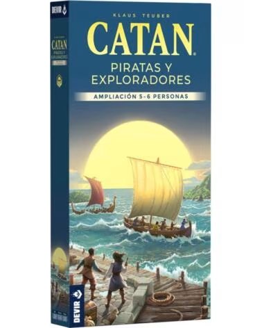 DEVIR JUEGO DE MESA CATAN PIRATAS Y EXPLORADORES 5 - 6 JUGADORES