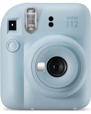 FUJIFILM Camara mini instax 12 flash - autoexposicion - azul pastel