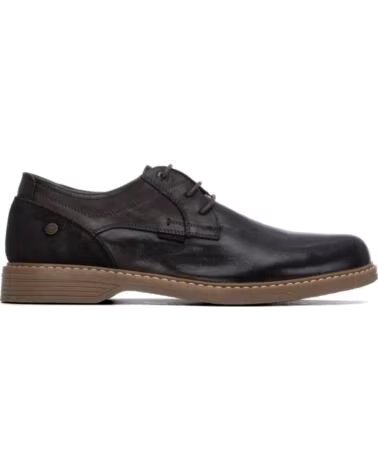 CARMELA SAPATOS DE PELE CASTANHOS COM ATACADORES MODELO 164196 MARRON