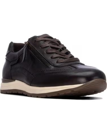 CARMELA 164208 MARRONE SNEAKERS CASUAL IN PELLE CON ZIP MARRON