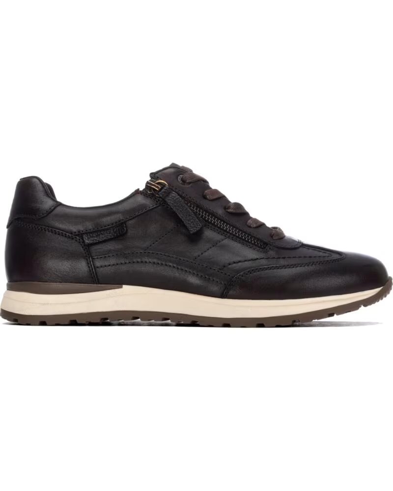 CARMELA 164208 MARRONE SNEAKERS CASUAL IN PELLE CON ZIP MARRON