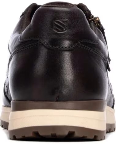 CARMELA 164208 MARRONE SNEAKERS CASUAL IN PELLE CON ZIP MARRON