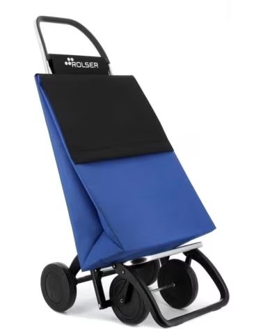 ROLSER CHARIOT DE COURSES PLIABLE BLEU ET NOIR MULTICOLOR