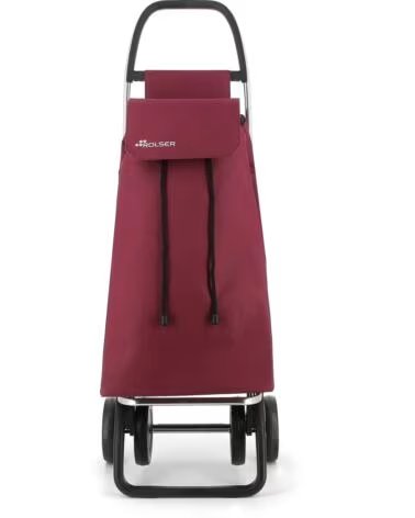 ROLSER CARRO DE COMPRAS BORDÔ MULTICOLOR
