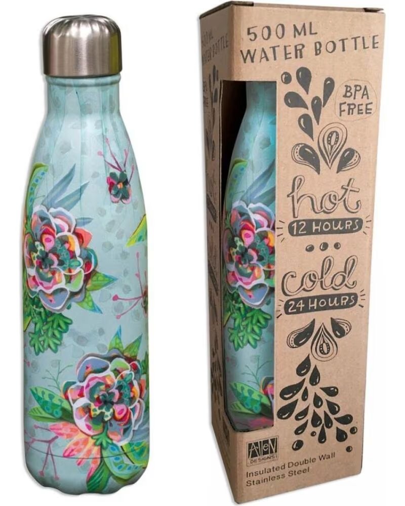 ENESCO GARRAFA TÉRMICA COM DESIGN FLORAL