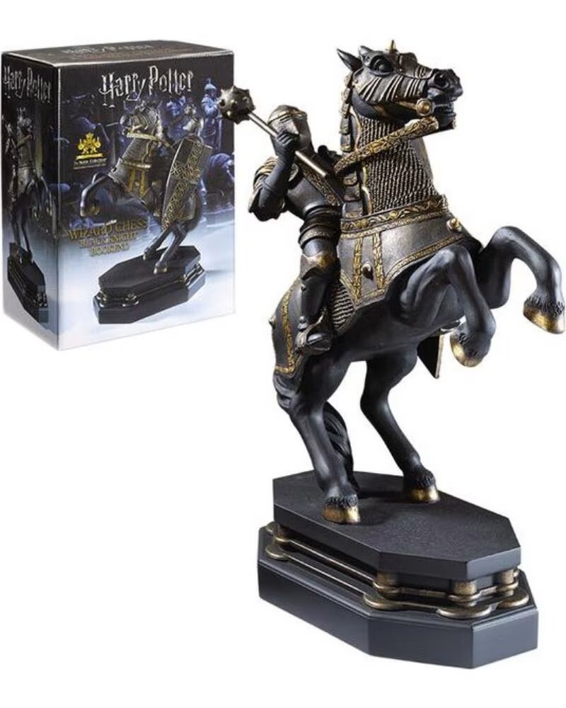 THE NOBLE COLLECTION Soporte de libros caballero negro ajedrez de hechiceros desafio final