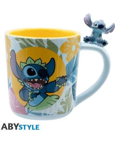 ABYSTYLE TAZA 3D DISNEY STITCH HAWAIANO
