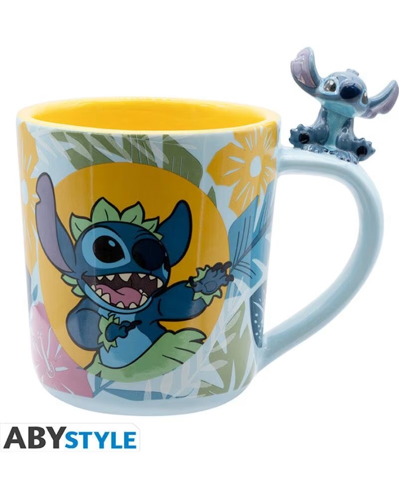 ABYSTYLE TAZA 3D DISNEY STITCH HAWAIANO