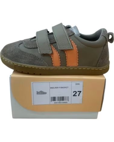 KIDS BAREFOOT SNEAKERS BLANDITOS BY CRIOS DELFIN MARRóN