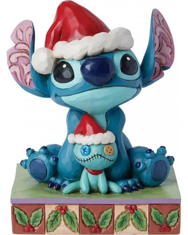 ENESCO FIGURA DISNEY SANTA STITCH CON SCRUMP