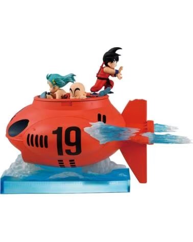 ICHIBANSHO FIGUR DRAGON BALL SON GOKU BULMA KRILLIN VS RED RIBBON ARMY 16CM