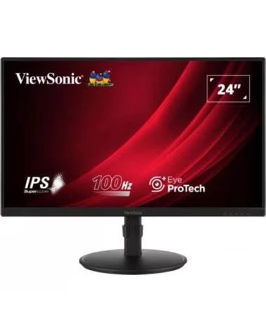 VIEWSONIC Monitor led 24 pulgadas vg2408a - mhd ips - fhd - dp - hdmi - vga - 100hz - 5ms - vesa 100x100