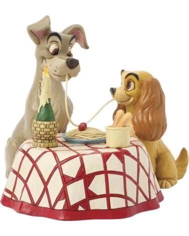 ENESCO FIGURA A DAMA E O VAGABUNDO SPAGHETTI