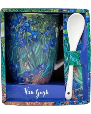 ENESCO Taza con cuchara los lirios van gogh