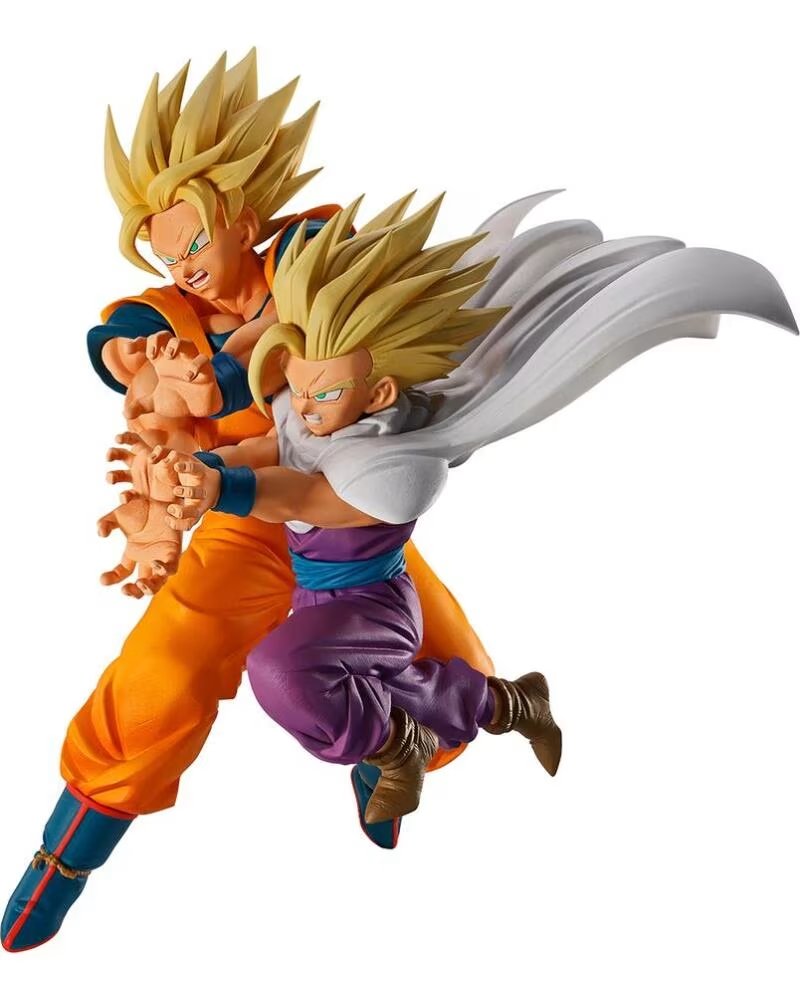 ICHIBANSHO FIGURA DRAGON BALL SON GOKU GOHAN SPECTACLE BATTLE 18 CM