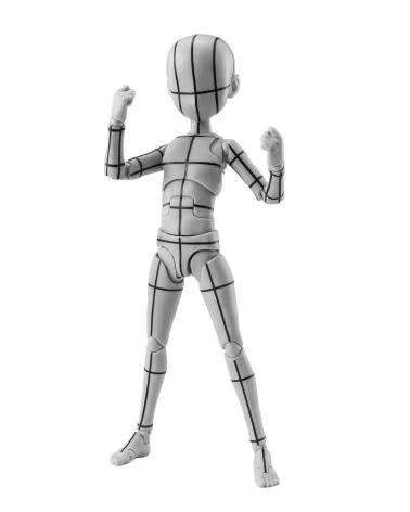 TAMASHII NATIONS FIGURA BODY-KUN KEN SUGIMORI EDITION WIREFRAME GRAY COLOR VER