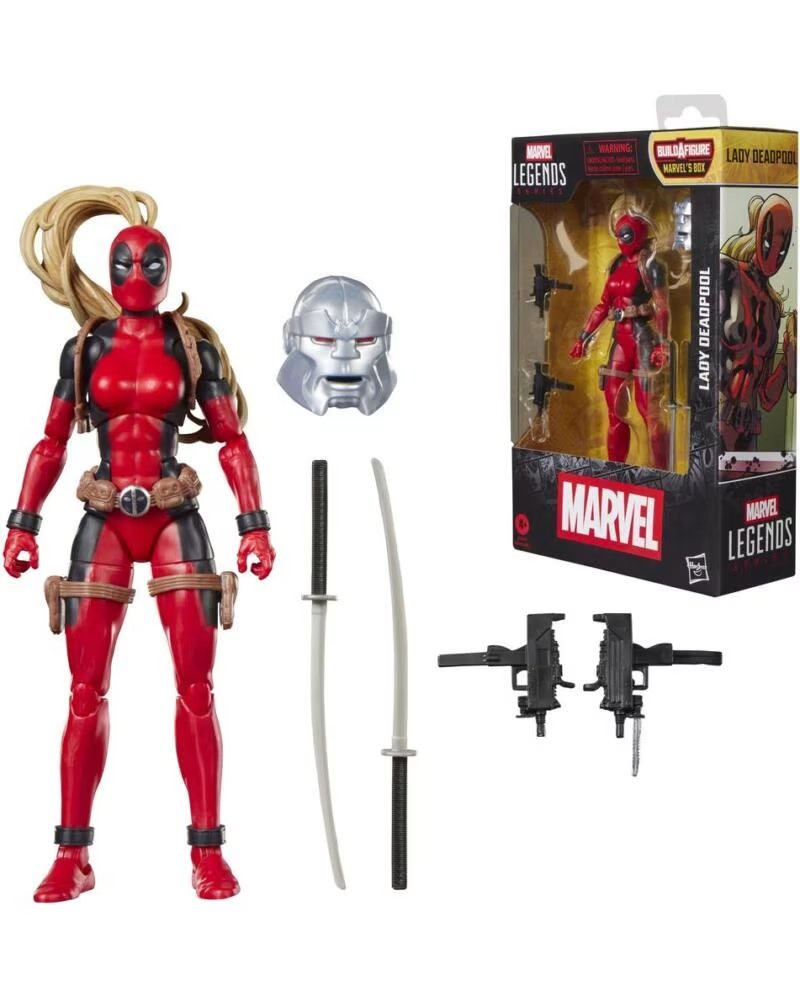 HASBRO Figura marvel legends series build a figure marvels box lady deadpool