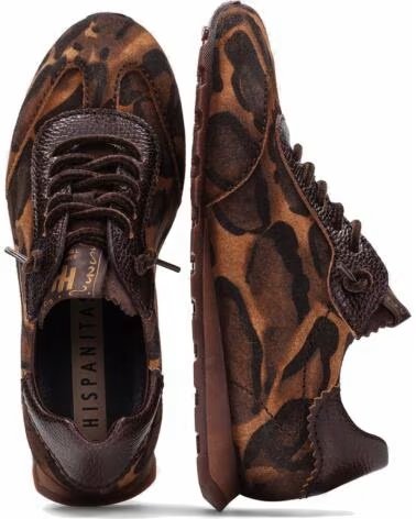 HISPANITAS SNEAKERS DA DONNA HI265187 STAMPA GIRAFFA ESPRESSOC001