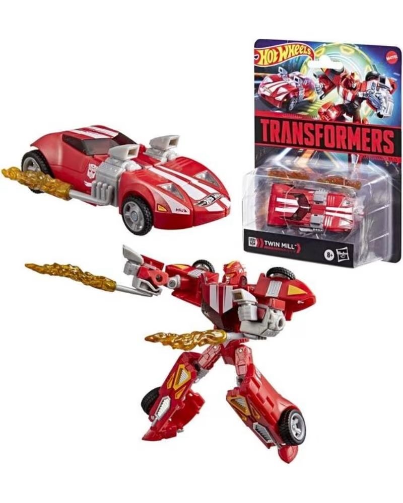 HASBRO Figura transformers x hot wheels twin mill