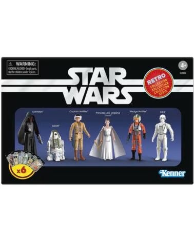 HASBRO Figuras star wars retro collection 6 unidades