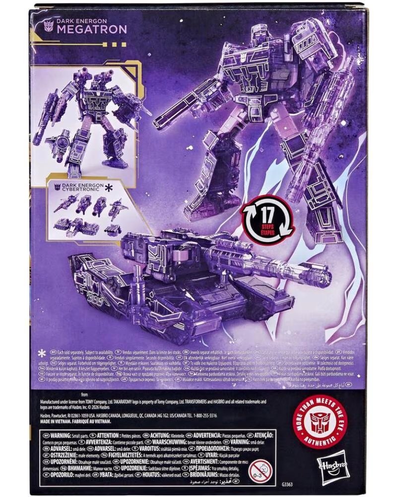 HASBRO FIGURA TRANSFORMERS DARK ENERGON MEGATRON