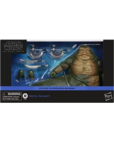 HASBRO ACTION FIGURE STAR WARS THE BLACK SERIES THE MANDALORIAN AND GROGU ROTTA THE HUTT