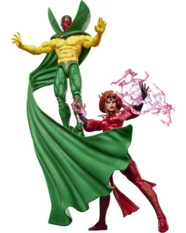 HASBRO Pack 2 figuras marvel legends series earths mightiest heroes avengers vision scarlet witch