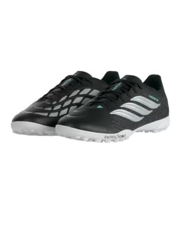 ADIDAS PREDATOR CLUB TF MEN BLACK-SILVER WATER GREEN 44 2-3 NEGRO-PLATA