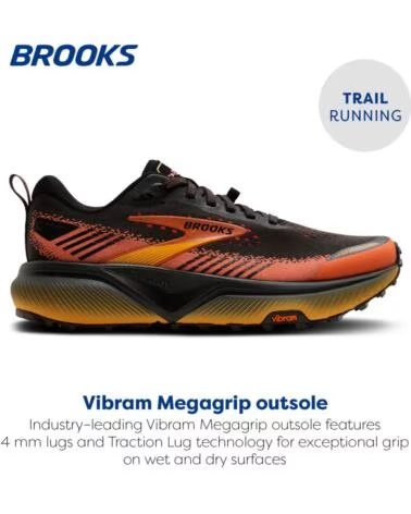 BROOKS CHAUSSURES DE TRAIL CASCADIA 20 HOMME NOIR NEGRO
