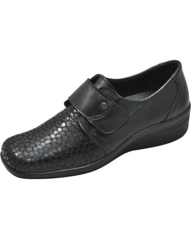 Zapatos de Mujer LUMEL - ZAPATO CON CIERRE DE VELCRO PALA ELASTICA PLANTIL BLACK FEDON 2738