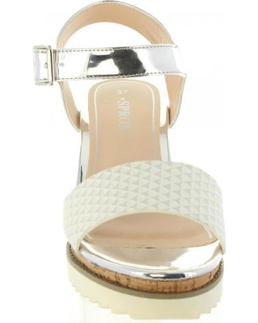 Sandalias de Mujer URBAN 398786-B6600 WHITE-SILVER