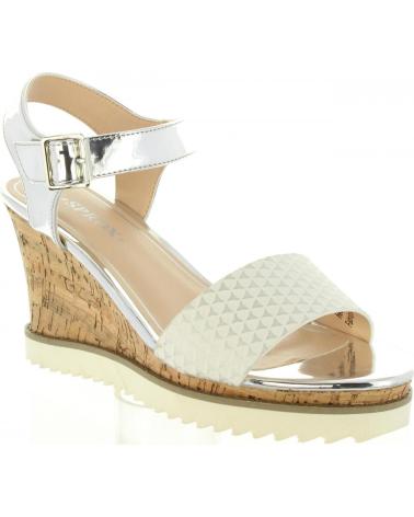 Sandalias de Mujer URBAN 398786-B6600 WHITE-SILVER
