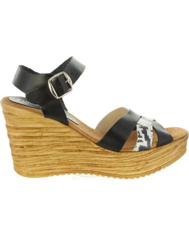 Sandalias de Mujer CUMBIA 31001 PIEL BLANCO-NEGRO