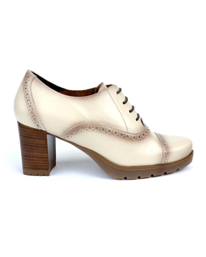 DESIREÉ SAPATOS BLUCHER LEURY POLAR DE SALTO BEGE POLAR