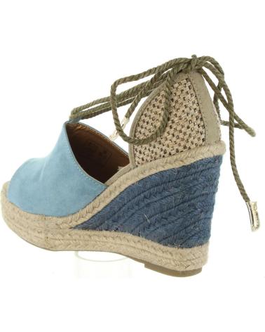 Zapatos de cuña de Mujer URBAN 393443-B6600 GREY BLUE-TAUPE