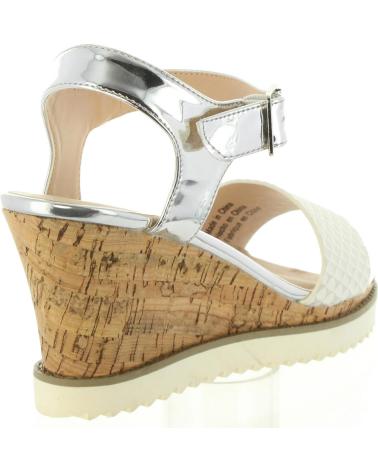 Sandalias de Mujer URBAN 398786-B6600 WHITE-SILVER
