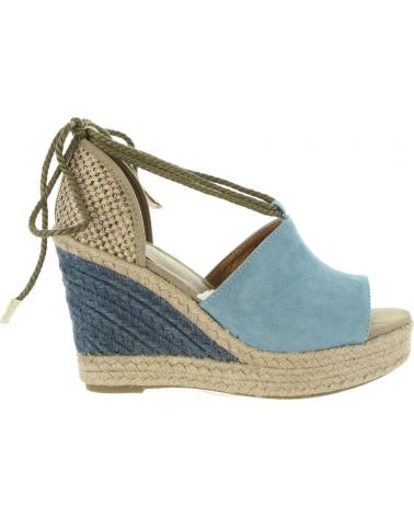 Zapatos de cuña de Mujer URBAN 393443-B6600 GREY BLUE-TAUPE