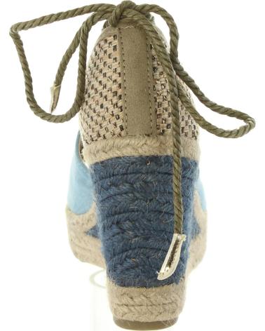 Zapatos de cuña de Mujer URBAN 393443-B6600 GREY BLUE-TAUPE