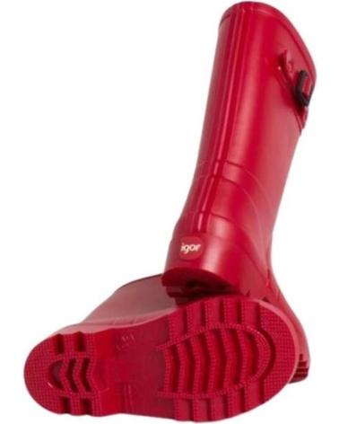 Botas de agua de Mujer y Niña y Niño IGOR BOTAS DE AGUA PITER VARIOS 17263 ROJO