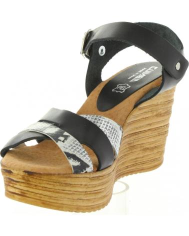 Sandali per Donna CUMBIA 31001 PIEL BLANCO-NEGRO