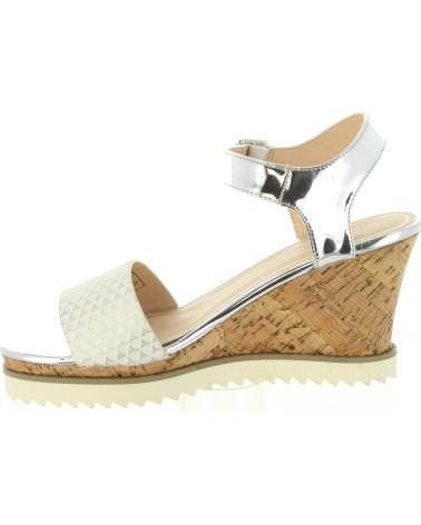 Sandalias de Mujer URBAN 398786-B6600 WHITE-SILVER