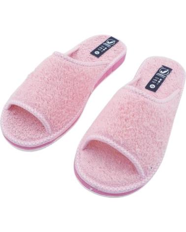 Calzado de casa de Mujer JAVER ZAPATILLAS PRIMAVERA-VERANO TOALLA VARIOS 213 ROSA