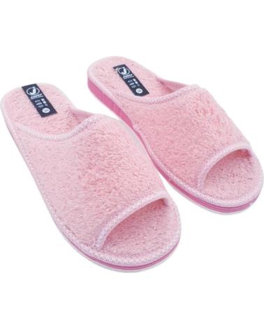 Calzado de casa de Mujer JAVER ZAPATILLAS PRIMAVERA-VERANO TOALLA VARIOS 213 ROSA