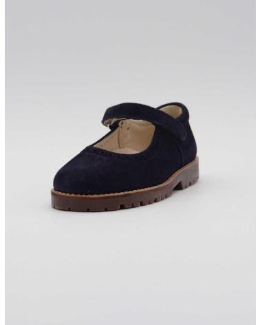 PIRUFIN BLUE SUEDE VELCRO MARY JANES AZUL