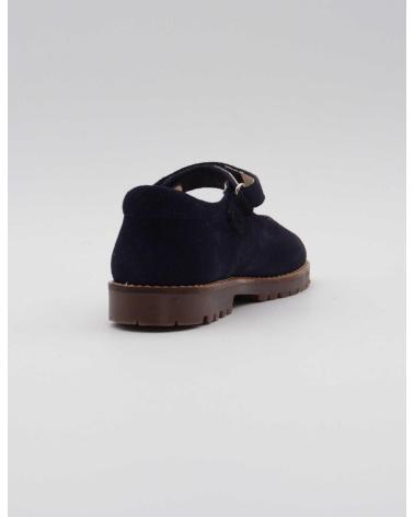 PIRUFIN BLUE SUEDE VELCRO MARY JANES AZUL