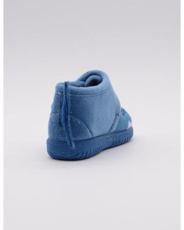 PANTOFOLE VICTORIA SQUALO VELCRO BLU NEONATO AZUL